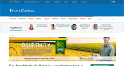 Desktop Screenshot of folhacapital.com.br