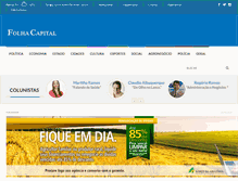 Tablet Screenshot of folhacapital.com.br